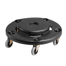 Trash Can Dolly, Fit 20, 32, 44, 55 Gallon Containers, Round Trash Can Roller Base with 4 Lockable Wheels, 500lbs Weight Capacity