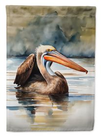 Pelican House Flag Large Porch Sleeve Pole Decorative Outside Yard Banner Artwork Wall Hanging, Polyester, House Size, Multicolor