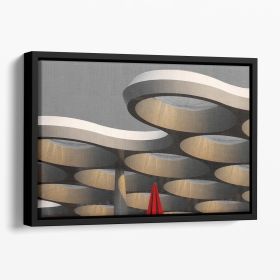 Butterfly Painting Floating Framed Canvas (Color: Black, size: 36" x 24" / 90cm x 60cm (approx))
