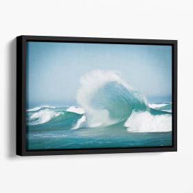 Effervescent Floating Framed Canvas (Color: Black, size: 24" x 16" / 60cm x 40cm (approx))