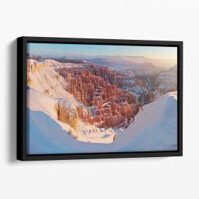 Inspiration Point Floating Framed Canvas (Color: Black, size: 12" x 8" / 30cm x 20cm (approx))