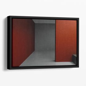 Empty Spaces Floating Framed Canvas (Color: Black, size: 36" x 24" / 90cm x 60cm (approx))