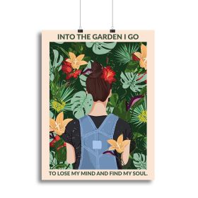 Into the Garden Standard Wall Art Canvas Print or Poster (Type: Poster Print, size: 24" x 16" / 60cm x 40cm approx)